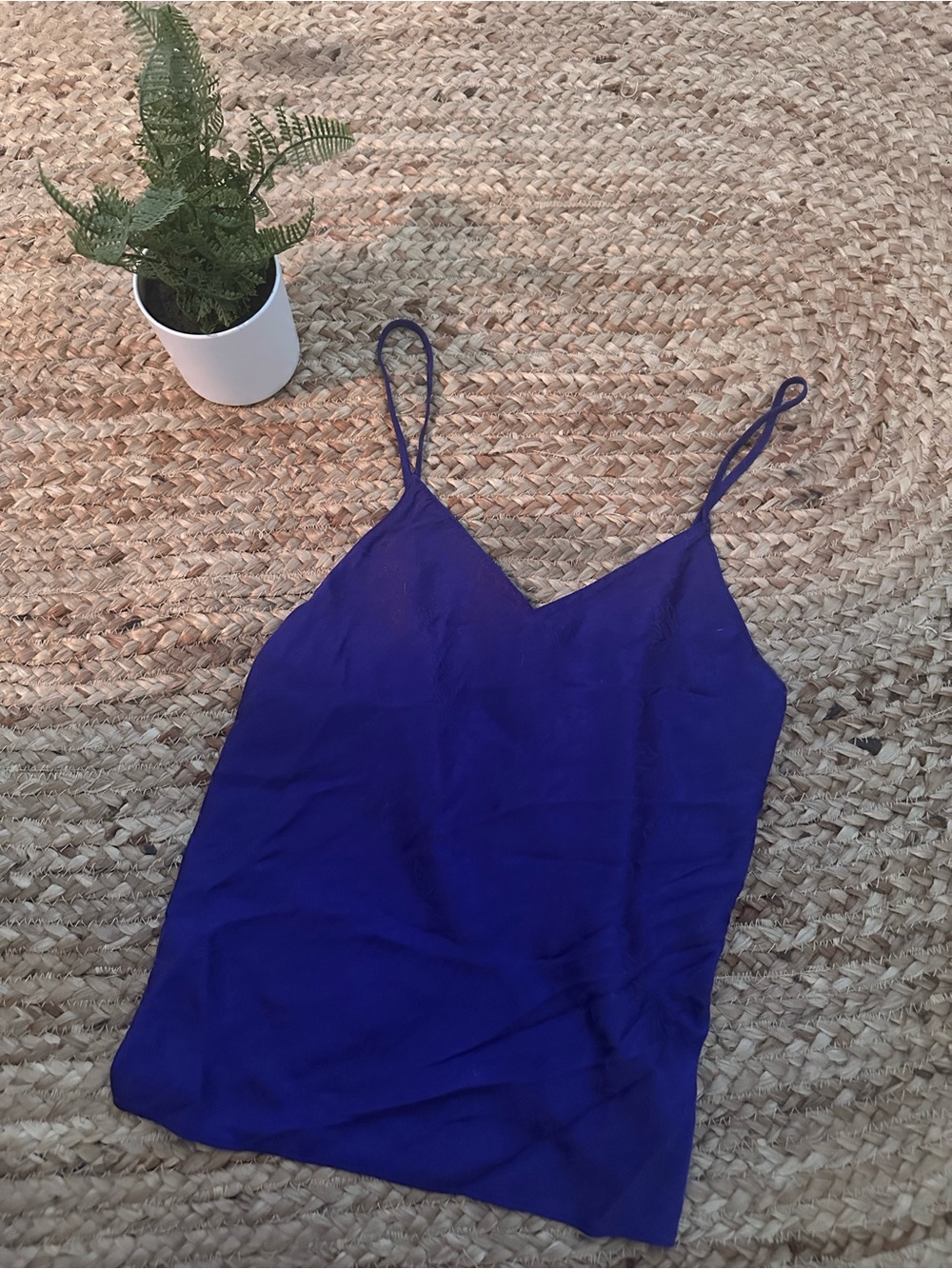 VS PURPLE SATIN TANK